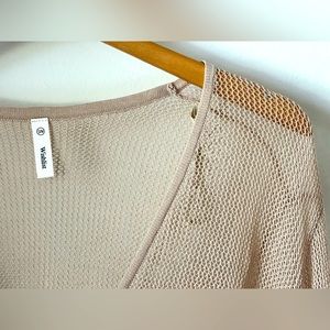 Open Knit Shawl Cardigan